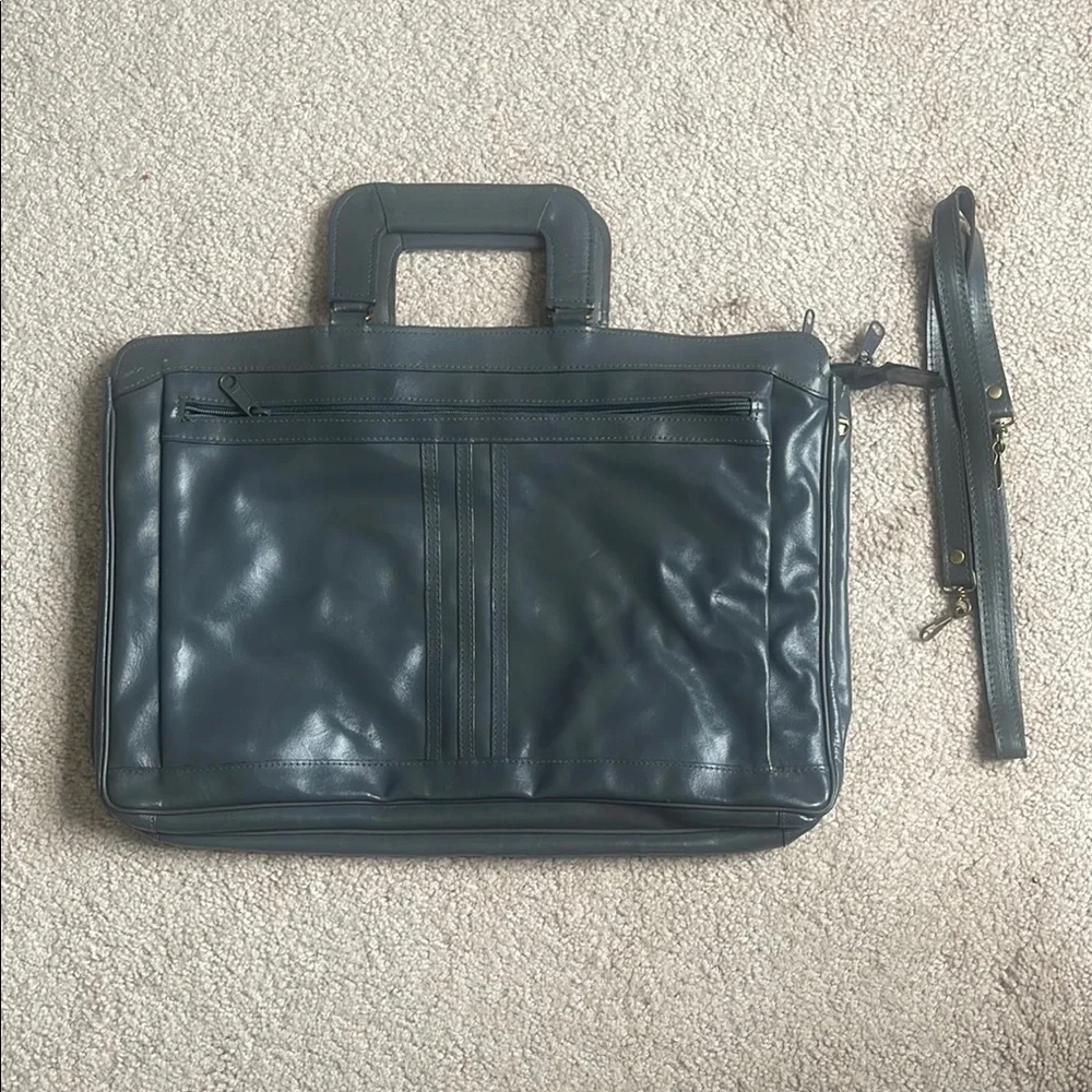 Gray Professional Briefcase with Sleek Design
